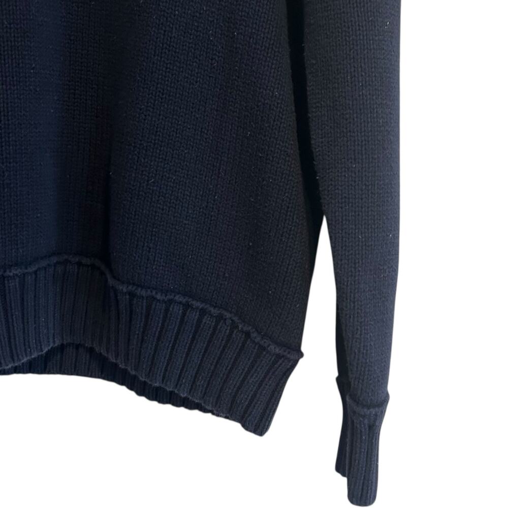 American Eagle Blue White Knit Sweater Men Sz XL Shawl Collar Winter Cabin Style - Picture 13 of 16